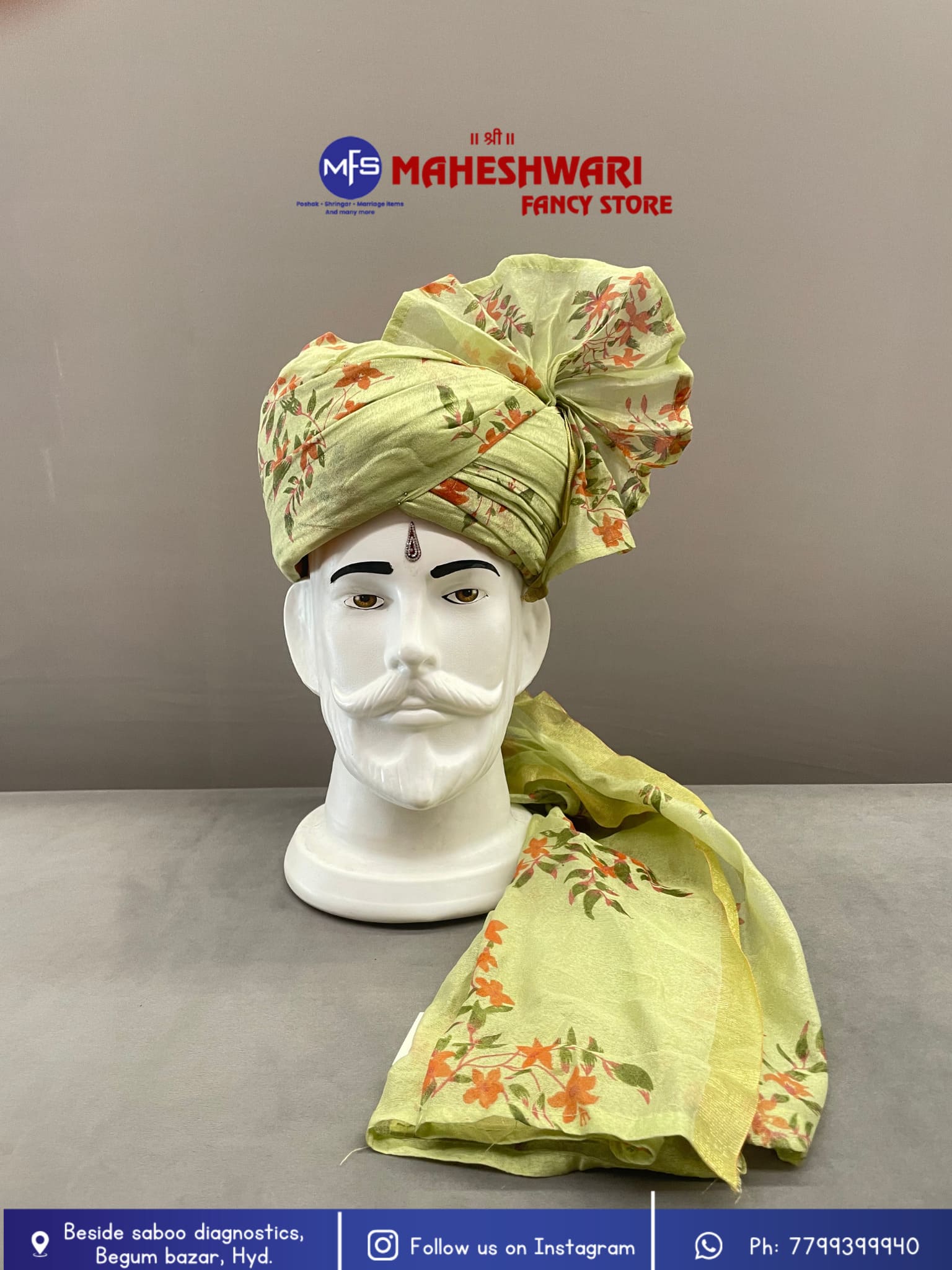 Tissue Pista Floral Barati Pagdi